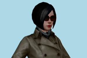Ada (Coat) Resident-Evil, RE, resident, evil, woman, female, people, human, xna, characters, rigged